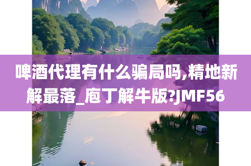 啤酒代理有什么骗局吗,精地新解最落_庖丁解牛版?JMF56