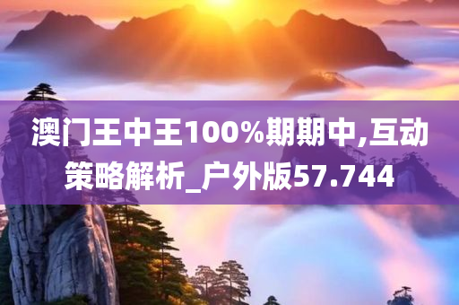 澳门王中王100%期期中,互动策略解析_户外版57.744