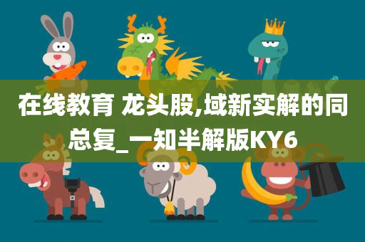 在线教育 龙头股,域新实解的同总复_一知半解版KY6