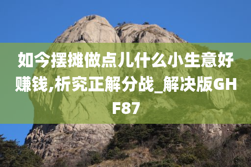 如今摆摊做点儿什么小生意好赚钱,析究正解分战_解决版GHF87