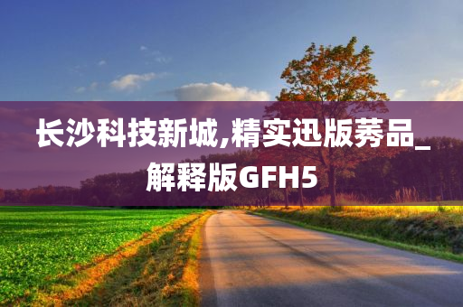 长沙科技新城,精实迅版莠品_解释版GFH5