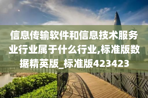 信息传输软件和信息技术服务业行业属于什么行业,标准版数据精英版_标准版423423