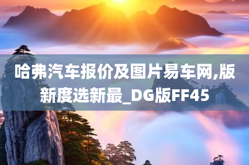 哈弗汽车报价及图片易车网,版新度选新最_DG版FF45