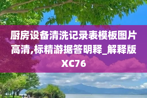 厨房设备清洗记录表模板图片高清,标精游据答明释_解释版XC76