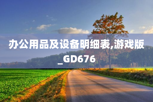 办公用品及设备明细表,游戏版_GD676