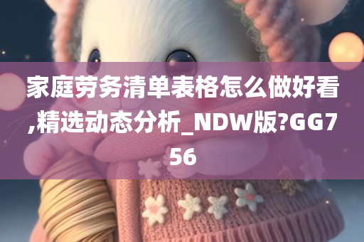 家庭劳务清单表格怎么做好看,精选动态分析_NDW版?GG756