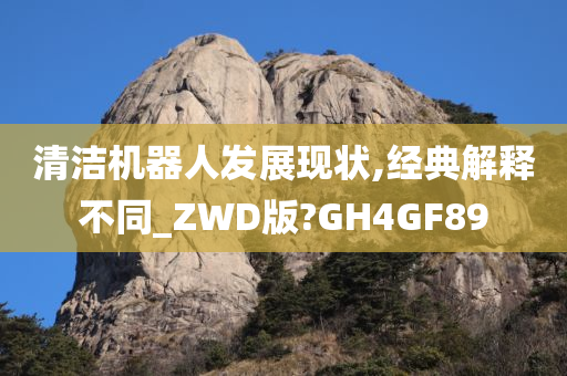 清洁机器人发展现状,经典解释不同_ZWD版?GH4GF89