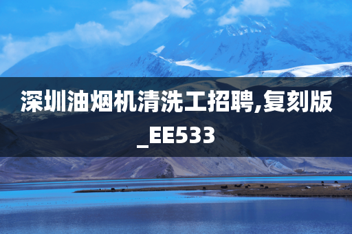 深圳油烟机清洗工招聘,复刻版_EE533