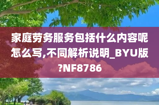 家庭劳务服务包括什么内容呢怎么写,不同解析说明_BYU版?NF8786