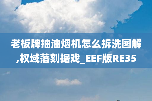 老板牌抽油烟机怎么拆洗图解,权域落刻据戏_EEF版RE35