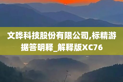 文晔科技股份有限公司,标精游据答明释_解释版XC76