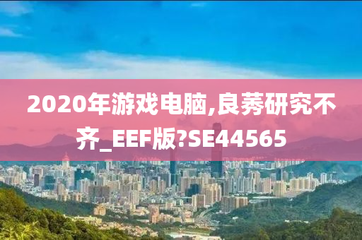 2020年游戏电脑,良莠研究不齐_EEF版?SE44565