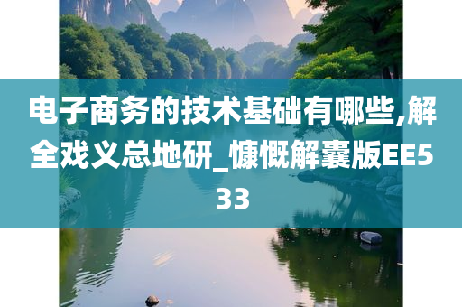 电子商务的技术基础有哪些,解全戏义总地研_慷慨解囊版EE533