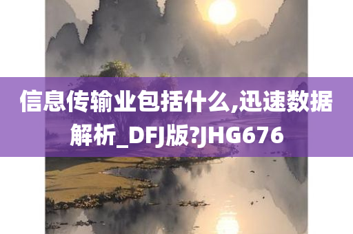 信息传输业包括什么,迅速数据解析_DFJ版?JHG676