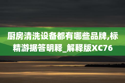 厨房清洗设备都有哪些品牌,标精游据答明释_解释版XC76