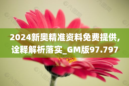 2024新奥精准资料免费提供,诠释解析落实_GM版97.797