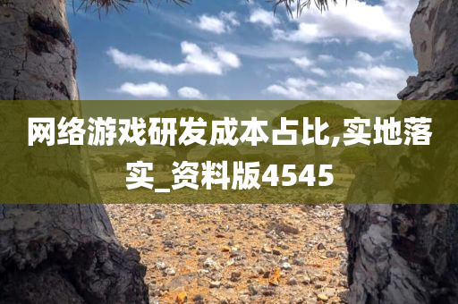 网络游戏研发成本占比,实地落实_资料版4545