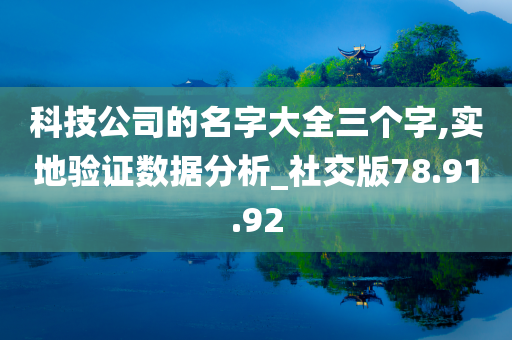 科技公司的名字大全三个字,实地验证数据分析_社交版78.91.92