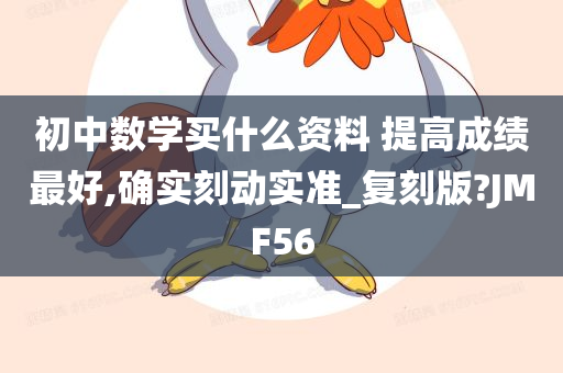 初中数学买什么资料 提高成绩最好,确实刻动实准_复刻版?JMF56