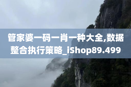 管家婆一码一肖一种大全,数据整合执行策略_iShop89.499