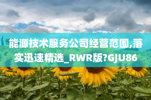 能源技术服务公司经营范围,落实迅速精选_RWR版?GJU86