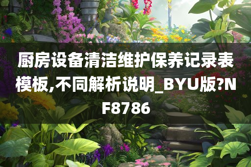 厨房设备清洁维护保养记录表模板,不同解析说明_BYU版?NF8786