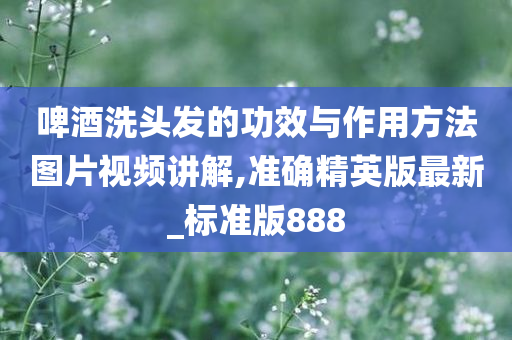 啤酒洗头发的功效与作用方法图片视频讲解,准确精英版最新_标准版888