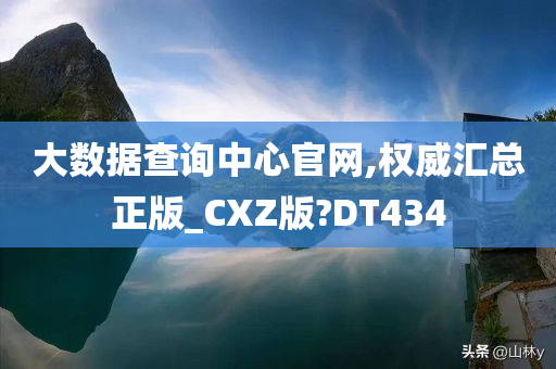 大数据查询中心官网,权威汇总正版_CXZ版?DT434