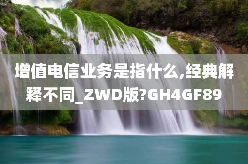 增值电信业务是指什么,经典解释不同_ZWD版?GH4GF89