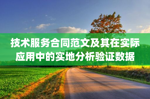 技术服务合同范文及其在实际应用中的实地分析验证数据