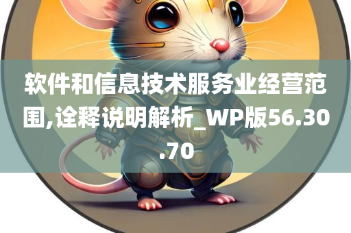 软件和信息技术服务业经营范围,诠释说明解析_WP版56.30.70