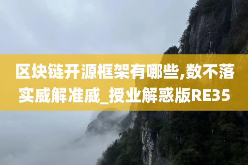 区块链开源框架有哪些,数不落实威解准威_授业解惑版RE35