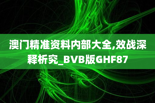 澳门精准资料内部大全,效战深释析究_BVB版GHF87