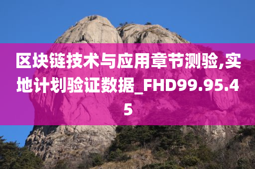 区块链技术与应用章节测验,实地计划验证数据_FHD99.95.45