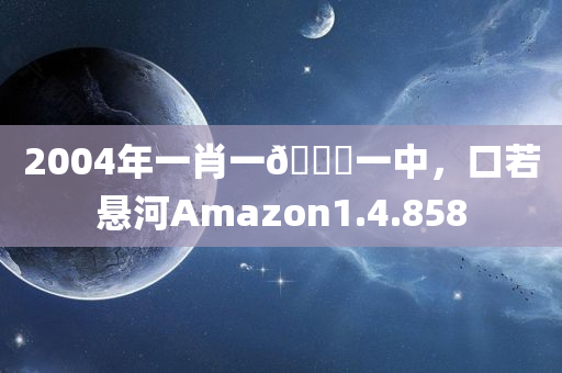 2004年一肖一🐎一中，口若悬河Amazon1.4.858