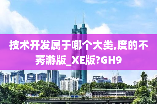 技术开发属于哪个大类,度的不莠游版_XE版?GH9