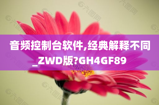 音频控制台软件,经典解释不同_ZWD版?GH4GF89