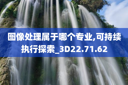 图像处理属于哪个专业,可持续执行探索_3D22.71.62