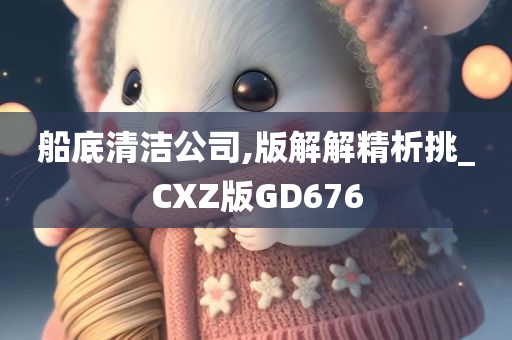 船底清洁公司,版解解精析挑_CXZ版GD676