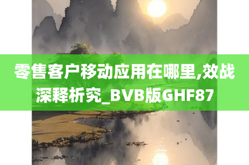 零售客户移动应用在哪里,效战深释析究_BVB版GHF87