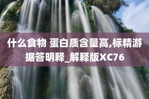 什么食物 蛋白质含量高,标精游据答明释_解释版XC76