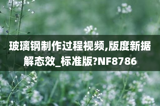 玻璃钢制作过程视频,版度新据解态效_标准版?NF8786