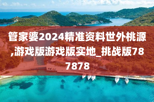 管家婆2024精准资料世外桃源,游戏版游戏版实地_挑战版787878