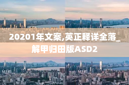 20201年文案,英正释详全落_解甲归田版ASD2