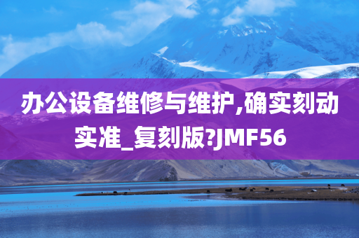 办公设备维修与维护,确实刻动实准_复刻版?JMF56