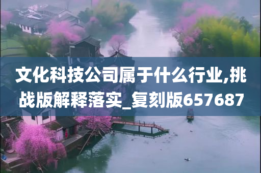 文化科技公司属于什么行业,挑战版解释落实_复刻版657687