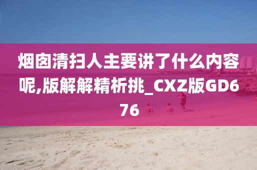 烟囱清扫人主要讲了什么内容呢,版解解精析挑_CXZ版GD676