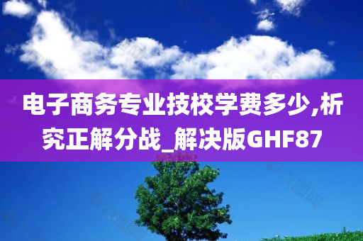 电子商务专业技校学费多少,析究正解分战_解决版GHF87