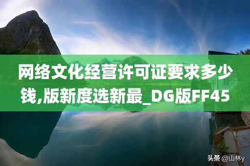 网络文化经营许可证要求多少钱,版新度选新最_DG版FF45