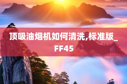 顶吸油烟机如何清洗,标准版_FF45